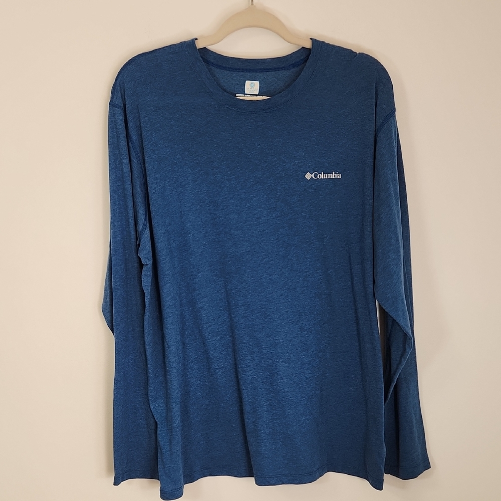 Columbia Men's XL Sweat Activate Cooling Blue Base Layer L/S T-Shirt
